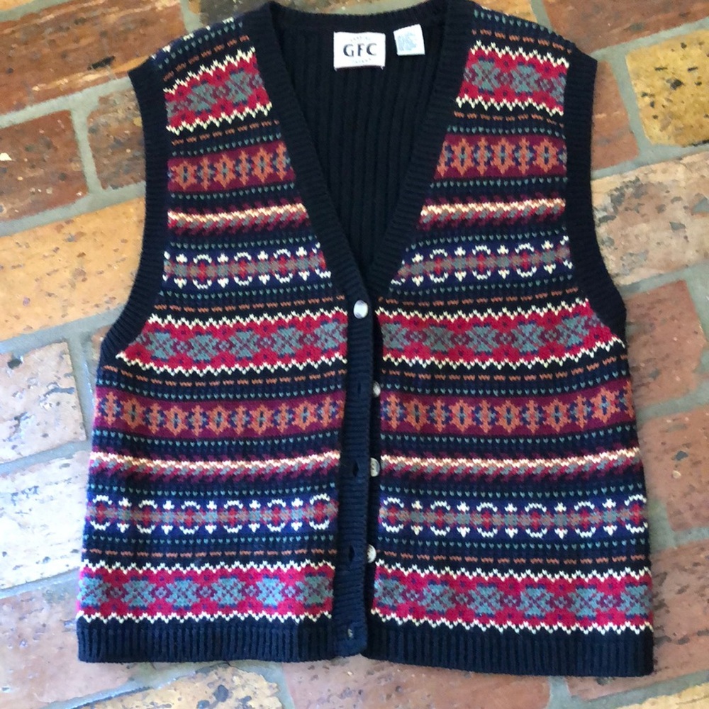 GFC trading co vintage vest sz L